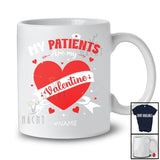 Personalized My Patients Are My Valentine; Lovely Custom Name Nurse Doctor; Hearts T-Shirt