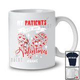 Personalized My Patients Are My Valentines; Wonderful Custom Name Nurse Doctor; Heart Shape T-Shirt