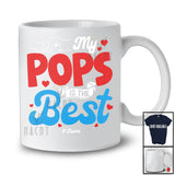 Personalized My Pops Is The Best; Amusing Father's Day Hearts Hands; Custom Name Family T-Shirt