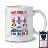 Personalized My Pre-K Students Smartest Firecrackers; Happy 4th Of July Custom Name Teacher T-Shirt