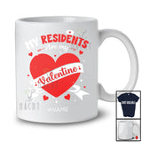 Personalized My Residents Are My Valentine; Lovely Custom Name Nurse Doctor; Hearts T-Shirt
