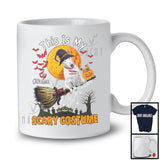 Personalized My Scary Costume, Lovely Halloween Custom Name Bull Terrier, Witch Broom T-Shirt