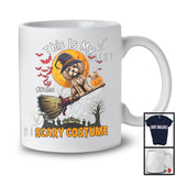 Personalized My Scary Costume, Lovely Halloween Custom Name Cockapoo, Witch Broom T-Shirt