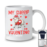 Personalized My Sheep Is My Valentine; Lovely Custom Name Sheep Single; Hearts Animal T-Shirt