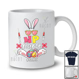 Personalized NP Nurse; Adorable Easter Custom Name Nurse Nursing; Bunny Ears Family Group T-Shirt