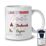 Personalized Name The Triangles; Joyful Back To School Leopard Plaid Custom Name Math Teacher T-Shirt