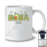 Personalized Nana Avocado; Amusing Mother's Day Avocado Fruit; Custom Name Vegan Family T-Shirt