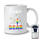 Personalized Nana Bear; Adorable Mother's Day LGBTQ Pride Bear; Custom Name Gay Family T-Shirt