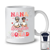 Personalized Nana Grandson Squad; Adorable Mother's Day Grandma; Custom Name Family T-Shirt