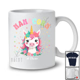 Personalized Nanacorn; Amazing Mother's Day Unicorn Face; Custom Name Family Group T-Shirt