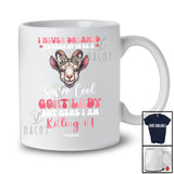 Personalized Never Dreamed To Be Cool Goat Lady; Lovely Custom Name Farmer Farming T-Shirt