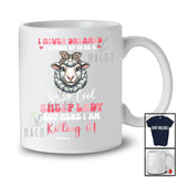 Personalized Never Dreamed To Be Cool Sheep Lady; Lovely Custom Name Farmer Farming T-Shirt