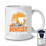 Personalized Nice Dentist Is On Vacation; Joyful Halloween Zombie Pumpkin; Custom Name Jobs T-Shirt