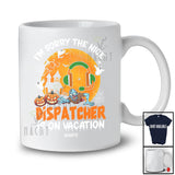 Personalized Nice Dispatcher Is On Vacation; Joyful Halloween Zombie Pumpkin; Custom Name Jobs T-Shirt