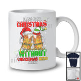 Personalized No Christmas Cheer Without Christmas Beer; Sarcastic Custom Name Drinking Drunker T-Shirt