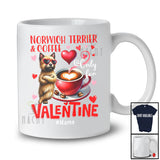 Personalized Norwich Terrier And Coffee Only For Valentine; Lovely Custom Name Single; Animal T-Shirt