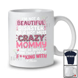Personalized Not A Hot Mess Crazy Mommy; Proud Mother's Day Custom Name Family Leopard T-Shirt