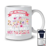 Personalized Not My President Not My Voice; Floral Anti Trump 2025; Custom Name Patriotic T-Shirt