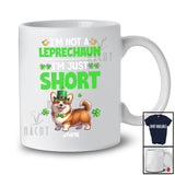 Personalized Not a Leprechaun I'm Just Short; Lovely St. Patrick's Day Custom Name Corgi T-Shirt