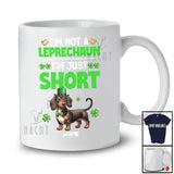 Personalized Not a Leprechaun I'm Just Short; Lovely St. Patrick's Day Custom Name Dachshund T-Shirt