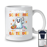 Personalized Nothing Scares Me I'm A Bartender; Lovely Halloween Custom Name Boo Ghost T-Shirt