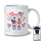 Personalized Official 4th of July Drinking Team; Cheerful Custom Name Man Woman; Patriotic Drunker T-Shirt