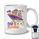 Personalized Oh Boo Halloween Trip; Amusing Custom Name Witch Boo Cruise Ship; Vacation T-Shirt
