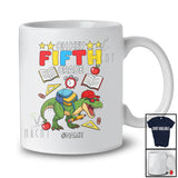 Personalized Oh Hey Fifth Grade; Joyful Back To School Custom Name Boy T-Rex Students T-Shirt
