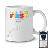 Personalized Oh Hey First Grade; Joyful Back To School Custom Name Boy Students Teacher T-Shirt