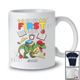 Personalized Oh Hey First Grade; Joyful Back To School Custom Name Boy T-Rex Students Teacher T-Shirt