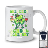 Personalized One Lucky School Secretary; Awesome St. Patrick's Day Custom Name Irish Shamrocks T-Shirt