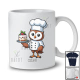 Personalized Owl Chef Cook Cooking; Lovely Custom Name Lunch Lady Chef Animal T-Shirt