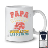 Personalized Papa Is My Name; Ambulances Are My Game; Joyful Father's Day Custom Name Vintage T-Shirt