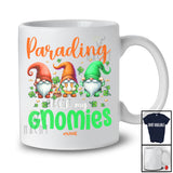Personalized Parading With My Gnomies; Joyful St. Patrick's Day 3 Gnomes; Custom Name Parades T-Shirt