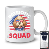 Personalized Patriotic Squad, Adorable 4th Of July Custom Name Cockapoo, USA Flag Vintage T-Shirt