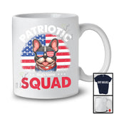 Personalized Patriotic Squad, Adorable 4th Of July Custom Name French Bulldog , USA Flag Vintage T-Shirt