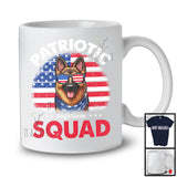 Personalized Patriotic Squad, Adorable 4th Of July Custom Name German Shepherd, USA Flag Vintage T-Shirt
