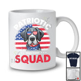 Personalized Patriotic Squad, Adorable 4th Of July Custom Name Great Dane, USA Flag Vintage T-Shirt