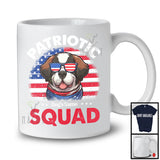 Personalized Patriotic Squad, Adorable 4th Of July Custom Name St Bernard, USA Flag Vintage T-Shirt