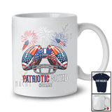 Personalized Patriotic Squad; Amazing 4th Of July Custom Name American Football Player Helmet T-Shirt