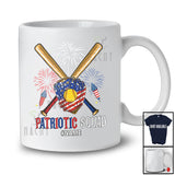 Personalized Patriotic Squad; Amazing 4th Of July Custom Name Softball Player Glove Sticks T-Shirt