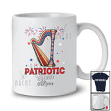 Personalized Patriotic Squad; Amusing 4th Of July Custom Name Harp Player; Patriotic T-Shirt