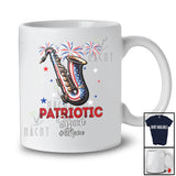 Personalized Patriotic Squad; Amusing 4th Of July Custom Name Saxophone Player; Patriotic T-Shirt