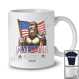 Personalized Patriotic Squad; Humorous 4th Of July Bigfoot Rock US American Flag; Family Group T-Shirt