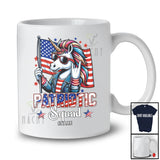 Personalized Patriotic Squad; Humorous 4th Of July Unicorn Rock US American Flag; Family Group T-Shirt