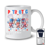 Personalized Patriotic Squad; Joyful 4th of July Birthday 3 Firecrackers; Custom Name Patriotic T-Shirt