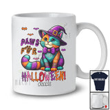 Personalized Paws For Halloween; Adorable Costume Custom Name Cat Witch Owner Lover T-Shirt