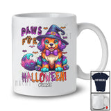 Personalized Paws For Halloween; Adorable Costume Custom Name Dog Witch Owner Lover T-Shirt