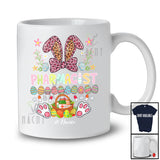 Personalized Pharmacist; Proud Easter Flowers Leopard Bunny; Custom Name Pharmacist Family T-Shirt