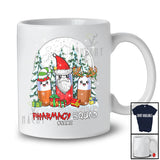 Personalized Pharmacy Squad; Humorous Christmas Three Pills; Custom Name Pharmacist T-Shirt